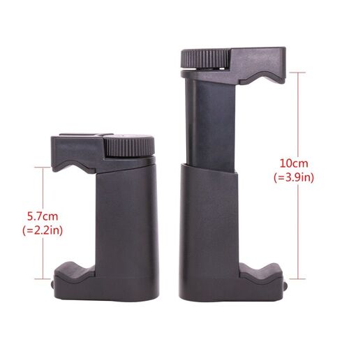 Matelage F - support de trépied de téléphone portable, poignée vidéo avec chaussure chaude, vis de 1/4 pouces, support de trépied pour iPhone