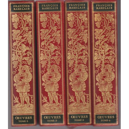 Les Oeuvres De Francois Rabelais 4 Tomes Complet Chez Jean De Bonnot De 1973 