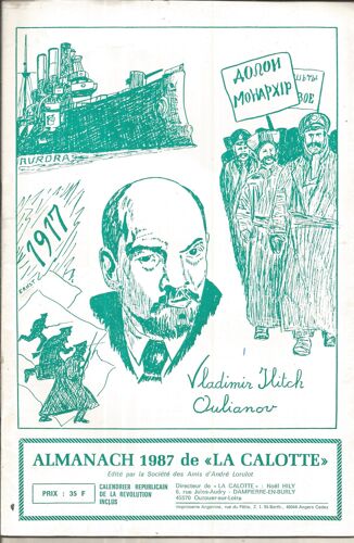Almanach  1987  De "La Calotte".