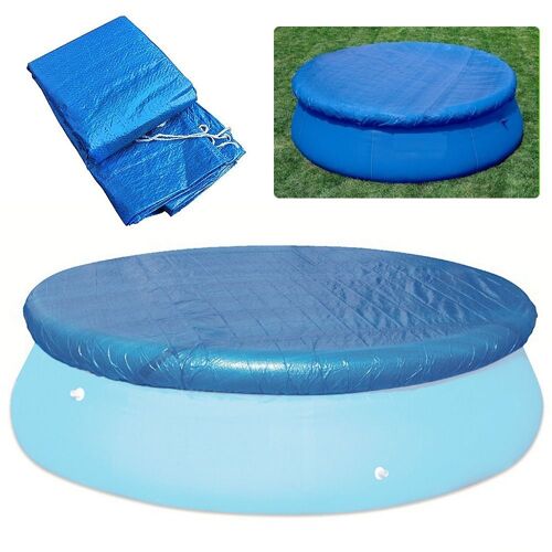 Bâche Piscine Ronde, Couverture de Protection de Piscine Ronde Couverture de Piscine Tapis de Piscine, Housse Anti-Pluie Couverture de Protection Piscine (Ronde 183CM)