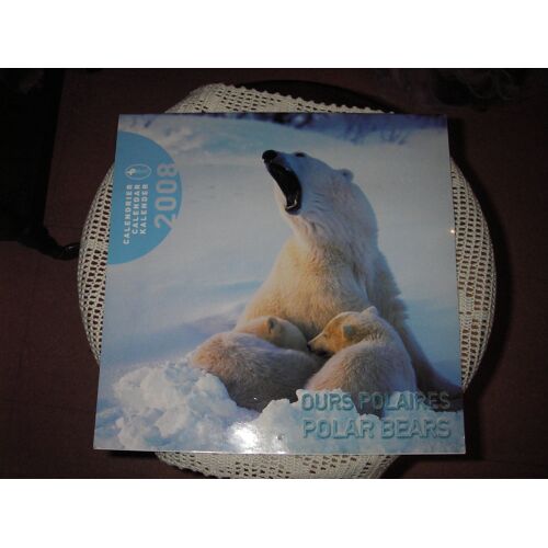 Calendrier Pictura 2008 " Ours Polaires " ,16 Mois .