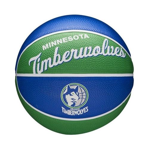 Mini Ballon De Basketball Nba Minnesota Timberwolves Wilson Team Retro Exterieur