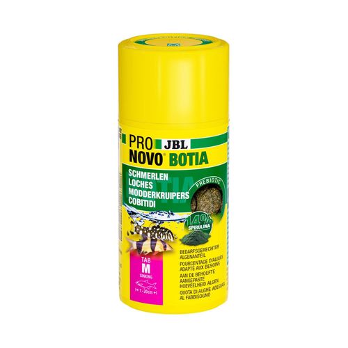 Jbl Pronovo Botia Tab Aliment De Base Pour Loches De 1-20 Cm Comprimés Alimentaires Pour Poissons Taille M 100 Ml