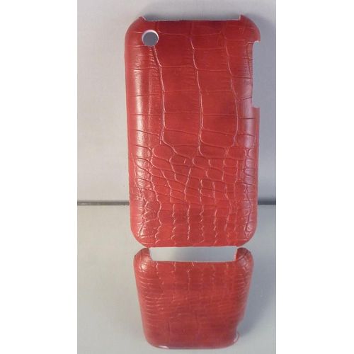 Coque Bumper Pour Iphone 3g / 3gs, Couleur: Rouge, Modele: 3.Coque Croco