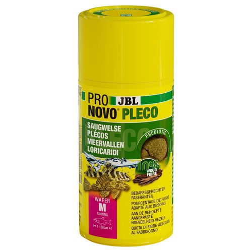 Jbl Pronovo Pleco Wafer Comprimés Alimentaires Avec Part De Bois Pour Locaridés Herbivores De 1-20 Cm Aliment Pour Poissons Taille M 100 Ml