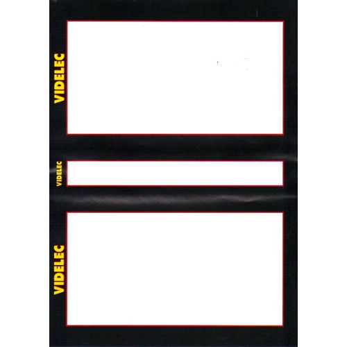 Lot De 10 Jaquettes "Neutres" Videlec Vhs (Adaptables Dvd)
