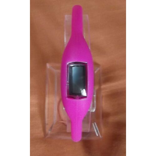 Montre Silicone Rose So What & Son Étui Assortie