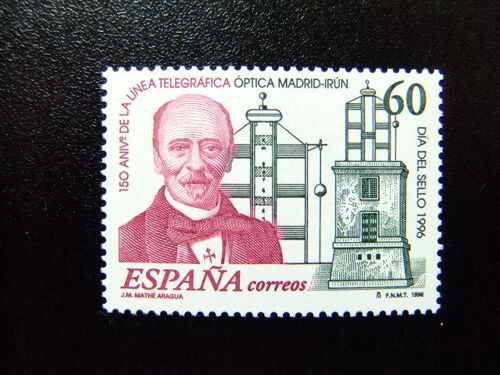 110 Espagne 1996 / Jour Du Timbre Ligne Télégraphique Optique Madrid-Irun / Edifil 3410 ** Yvert 2995 Mnh