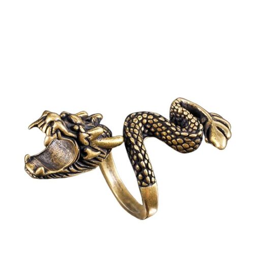 Porte Cigarette Dragon anneau rétro 667A, porte Cigarette Bronze avec pince à doigt, ouverture réglable pour porte Cigarettes, accessoires pour fumer