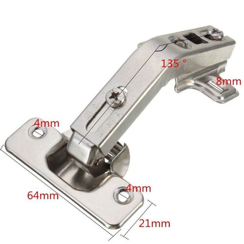 Charnière de porte de placard pliable à 135 degrés, 2 trous pour les outils de la maison