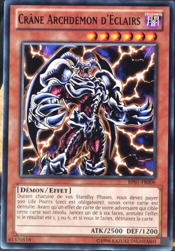 Carte Yu-Gi-Oh Bp01-Fr006 Crâne Archdémon D'eclairs Neuf Fr