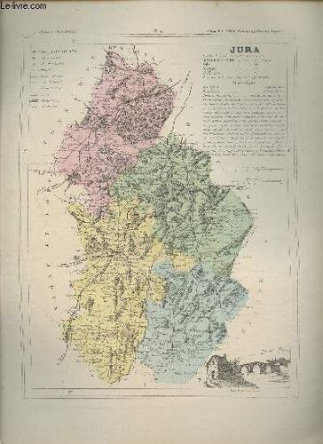 Carte Du Département Du Jura.