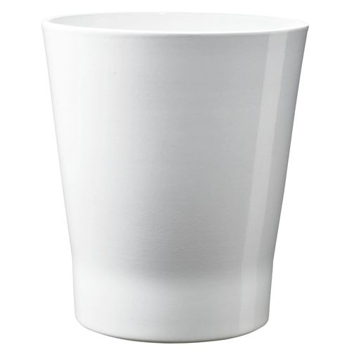 Pot À Orchidée Rond Céramique Blanc Ø12 Cm