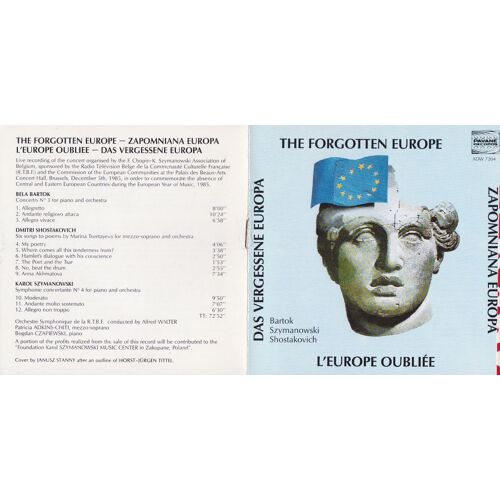 L'europe Oubliée Dimitri Chostakovitch Bela Bartok Par Patricia Adkins-Chiti Mezzo Soprano Bogdan Czapiewski Piano Orchestre Symphonique De La R.T.B.F Dir Alfred Walter Enr Live 5/12/1985 Bruxelles