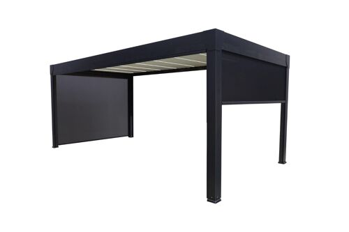 Store Latéral Motorisé Pour Pergola Green Outside 3m Noir Sablé