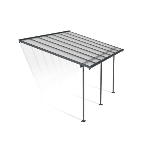 Pergola Adossée Sierra Palram Canopia Aluminium Gris 3 X 4.3 Cm