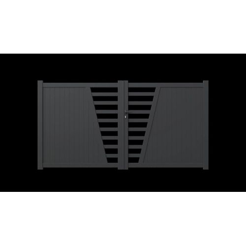 Portail Battant Dossen 3 X1,60 M Gris 70