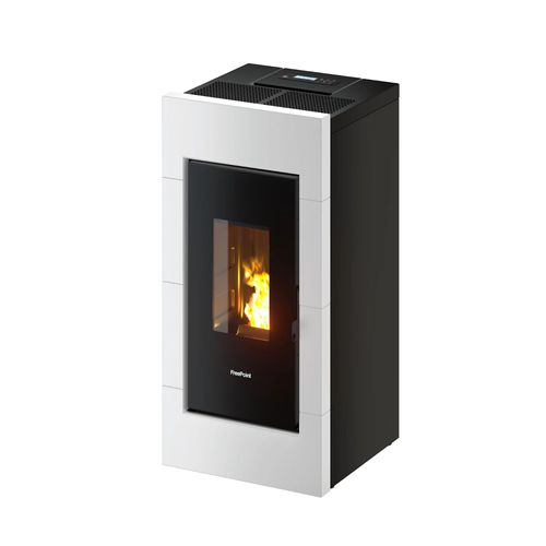 Poêle à pellet Freepoint Beam Airtight blanc 7 kW