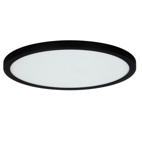 Plafonnier À Led Connecté Myko Noir Dimmable 2300lm Ip44 Ø40cm Goodhome Alvi