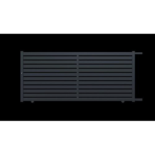 Portail Coulissant Crozon 3,60x1,60 M Gris 70