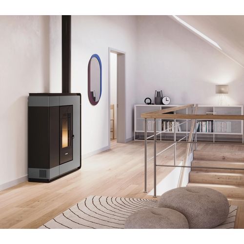 Poêle à granulés Freepoint Arco7 7kW titanium biflux
