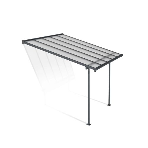 Pergola Adossée Sierra Palram Canopia Aluminium Gris 3 X 3 Cm