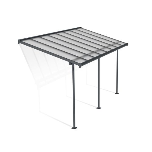 Pergola Adossée Sierra Palram Canopia Aluminium Gris 2.2 X 4.5 Cm