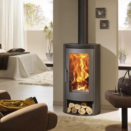 Poêle à bois en acier Panadero Delta Ecodesign 8kW 240m3