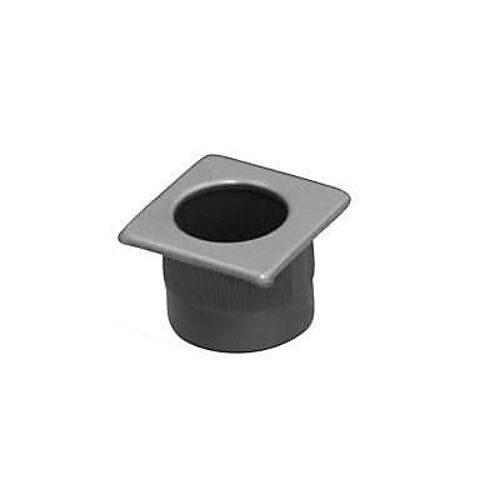 Doigt de porte Colours Leonar carrée chromé mat