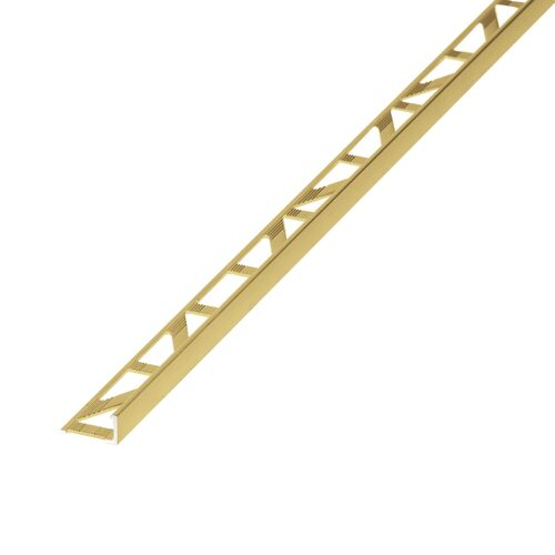 Profilé de carrelage intérieur Diall droit aluminium cuivre or L.2,5m x l.2,2cm x ep.8mm