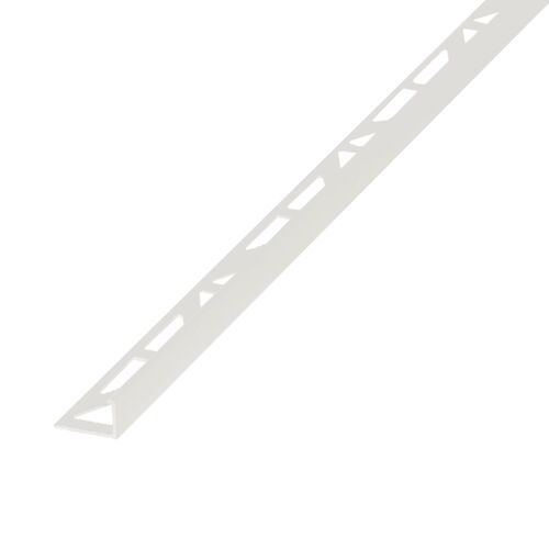 Profilé de carrelage intérieur angle droit alu 22 mm x 2.5 m Diall gris taupé 21g