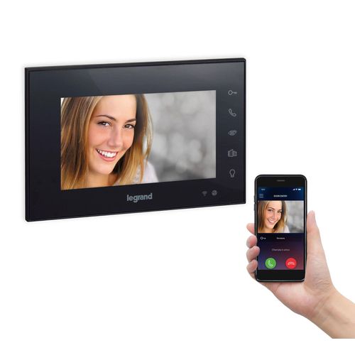 Visiophone connecté Legrand Easy kit écran noir 7