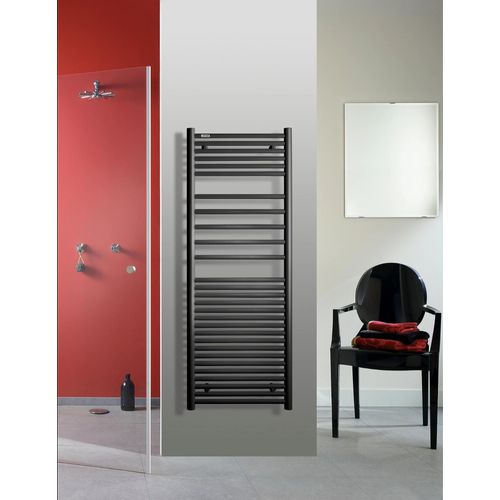 Sèche serviette eau chaude Acova Angora noir 615W