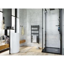 Sèche-serviettes électrique à inertie fluide Sauter Marapi tactile anthracite 500W