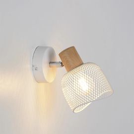 Patère Spot E14 25w Corep Ottawa Blanc L.10 X L.16 X H.15 Cm