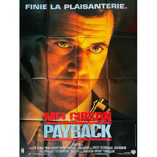 Payback - Véritable Affiche De Cinéma Pliée - Format 120x160 Cm - De Brian Helgeland Avec Mel Gibson, Gregg Henry, Maria Bello, James Coburn - 1999