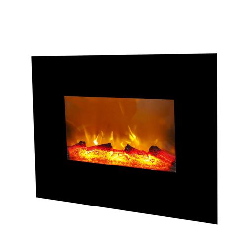 Cheminée électrique Cumbal 1800W noire