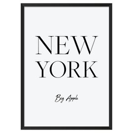Toile New York big apple noir et blanc 50 x 70 cm