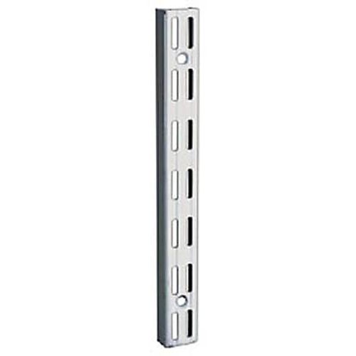 6 crémaillères simple acier blanc 200 cm