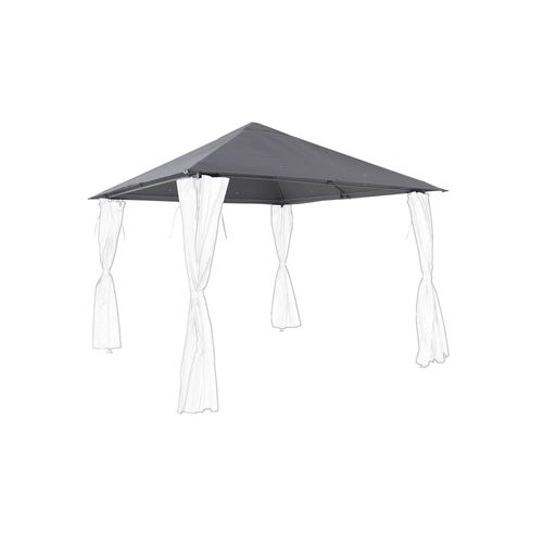 Toile De Toit Pour Tonnelle Goodhome Shamal Gris 3 X 3 M