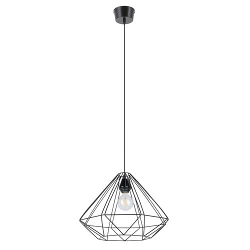 Suspension Smertrio E27 60w ¿44.5xh.110cm Noir Goodhome