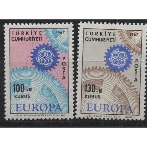 Turquie Timbres Europa 1967