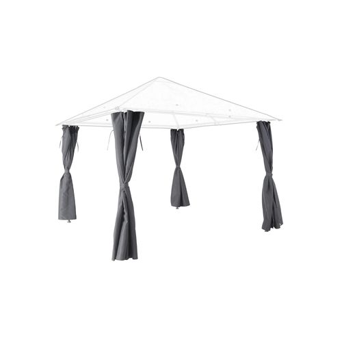 Rideau Pour Tonnelle Goodhome Shamal Gris 3 X 3 M