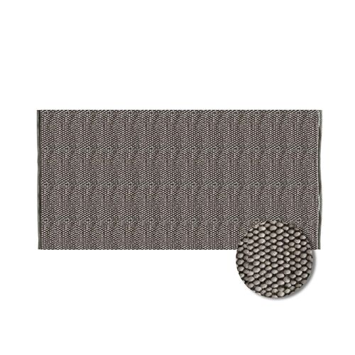 Tapis Alaska Tricot L.150 X L.100 Cm Gris