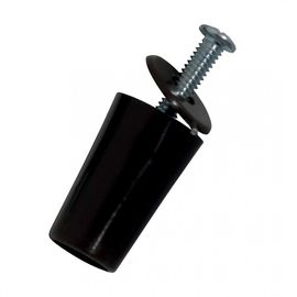 Lot de 2 butées rondes 40mm noir Protecta pour volet roulant