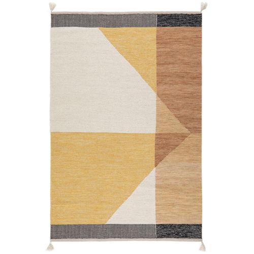 Tapis Bi-Fabric Jaune Goodhome L.230 X L.160 Cm