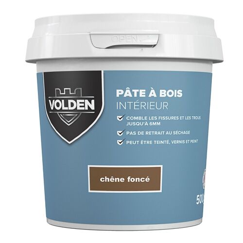 Pâte à bois intérieur Volden chêne foncé 500g
