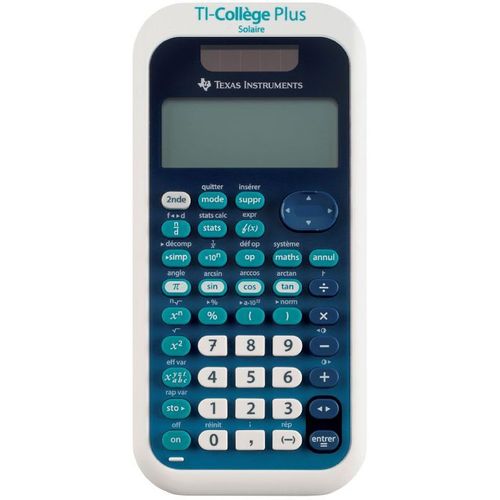 Calculatrice scientifique TI-Collège Plus solaire
