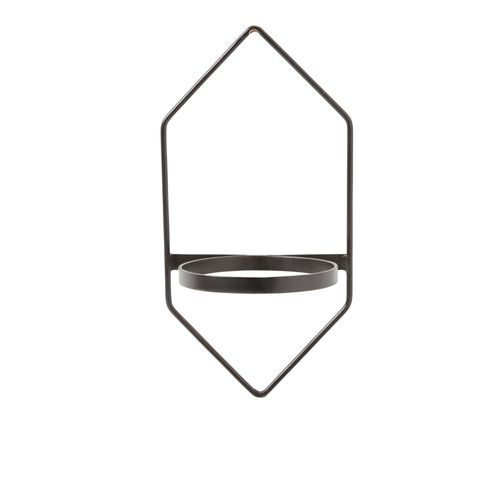 Support Pour Pot Goodhome Noir Hexagonal