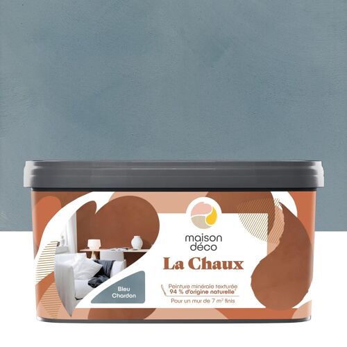 Peinture à effet décoratif Maison Déco La Chaux bleu chardon 2,5L